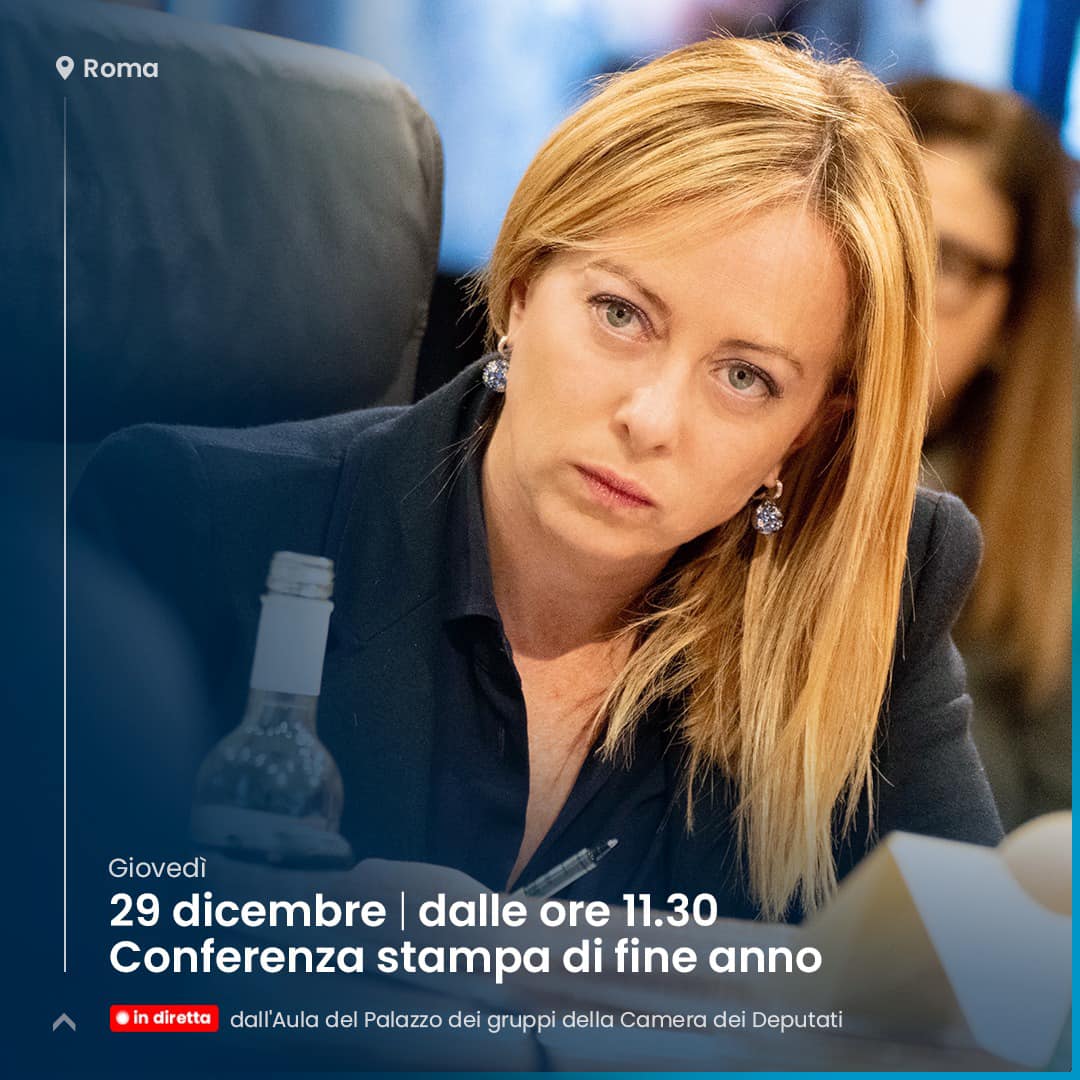 Conferenza Stampa Di Fine Anno Di Giorgia Meloni - Il Twitt